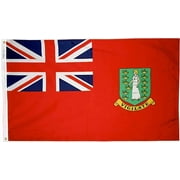 British Virgin Islands - 3'X5' Nylon Flag (Red)