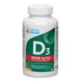 thumbnail image 1 of Platinum Naturals - Vitamin D3 2500 IU Extra Strength - 180, 1 of 3
