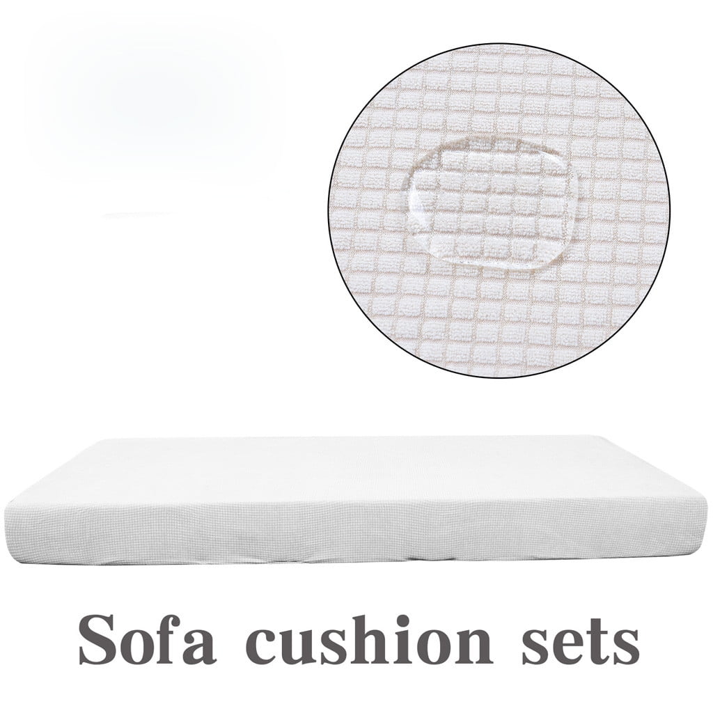 Hbdhejl 1-4 Seats Waterproof Sofa Seat Cushion Cover Couch Stretchy Slipcovers Protector
