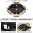 thumbnail image 3 of 22 Inch Oversized Travel Bag Lightweight Canvas Weekender Duffel with Multi Pockets, Aurora Print, 3 of 5
