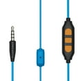 thumbnail image 6 of Plugfones Guardian Plus in-Ear Earplug Earbud Hybrid - Noise Reduction in-Ear Headphones with Noise Isolating Mic and Controls (Orange & Blue), 6 of 6