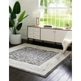 thumbnail image 4 of Rugs.com Aurelia Collection Rug – 6 Ft Square Charcoal Medium-Pile Rug Perfect For Living Rooms, Kitchens, Entryways, 4 of 4