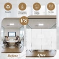 thumbnail image 5 of Pure White Window Privacy Film, Simple Solid Color Static Cling UV Sun Blocking Heat Control Window Tint Day and Night, Non-Adhesive Reusable One Way Windows Privacy Cover 17.7''x78.7'', 5 of 7