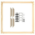 thumbnail image 1 of Unique Bargains Canvas Stretcher Bars Kit, 20x20 Inch Rectangle Solid Wood Frame for Paint, Prints, Oil Paintings, Wood Color, 1 of 5