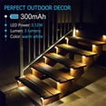 thumbnail image 3 of 2/4/8/16 Pack Solar Deck Lights LED Waterproof Outdoor Solar Powered  LED Step Lights for Decks Stairs Patio Yard Garden Decor (Multicolor,4PCS), 3 of 7