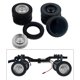 thumbnail image 1 of Neumático de rueda 8x 4WD con de metal para WPL C14K C24 C24K C44KM 1/16 RC Car DIY Parts Hugo neumático de goma del camión del rc, 1 of 10