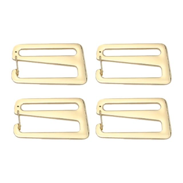 4 piezas de ganchos con hebillas en línea, gancho en forma de G, gancho deslizante, ganchos traseros, ganchos traseros, clip para mochila Oro