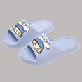thumbnail image 5 of Womens Cute Cartoon Slide Sandals - EVA Foam Comfortable Platform Thick Sole Funny Face Beach Pool Summer Lounge Slippers Sky Blue,Size 5.5-7, 5 of 6