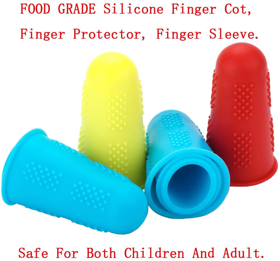 CM Cosmos 12 Pcs Silicone Finger Protectors Cover Caps Heat Resistant  Finger Guards Sleeve for Hot Glue Gun Wax Rosin Resin Honey Adhesives