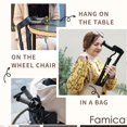 thumbnail image 5 of Muletas Famica para adultos (1 unidad, puño abierto): asas ergonómicas ajustables, puño y altura, plegables, ligeras y antideslizantes., 5 of 5