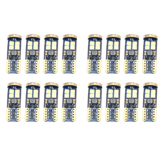 T10 168 LED Car Bulb 16Pcs 194 W5W 12-Smd 3030 Chipset LED Bulbs Canbus