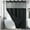 Black, variant on TuKang No Hook Shower Curtain with Snap in Fabric Liner Set, White Waffle Weave Shower Curtain, Waterproof Heavyweight Fabric Shower Curtain with See Through Top Window, 72"X75"