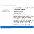 thumbnail image 2 of Head Gasket Set - Compatible with 1999 - 2003 Subaru Forester 2000 2001 2002, 2 of 2