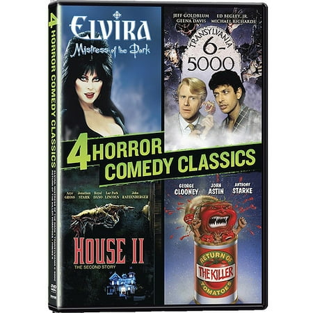 4 Horror Comedy Classics - Elvira: Mistress Of The Dark / Translyvania 6-5000 / Return Of The Killer Tomatoes / House II (Widescreen)