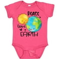 thumbnail image 3 of Inktastic Earth Day Peace Love Earth Boys or Girls Baby Bodysuit, 3 of 5