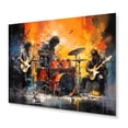 thumbnail image 2 of Designart "Rocking Out in Action I" Dance Metal Wall Art Prints, 2 of 5
