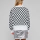 thumbnail image 4 of Gibobby Sueter Para Mujer Invierno Punto de punto con manga y cuello redondo holgado a cuadros de para mujer(Negro,G), 4 of 5