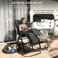 thumbnail image 4 of Outsunny Reclining Zero Gravity Chair with Adjustable Backrest, Black, 4 of 10