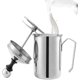 thumbnail image 1 of Stainless Steel Double Layer Hand Milk Frother Coffee Foaming Pump (800ml), 1 of 5