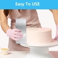 thumbnail image 5 of QZS Stainless Steel Cake Scraper, 8.6 inch Metal Cake Scraper Smoother, Leveler Scraper Cake Decorating Icing Smoother for Mousse Butter Cream Cake Decoration (1 Pcs), 5 of 7