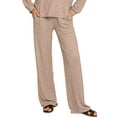 thumbnail image 2 of Zenana Soft Melange Long Sleeve Tee  Pants Set, 2 of 4