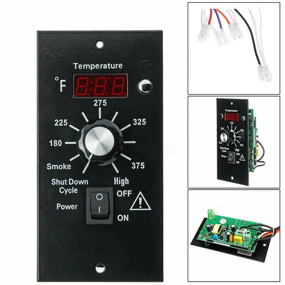 Grisun Digital Controller Replacement Kit For Traeger Pellet Grills (Fits BAC236) With 7" RTD Sensor