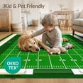 thumbnail image 4 of ODIKA 8'x10' Washable Area Rug Field Football Motif Retro Gridiron Lines Numbered Theme for King Size Bedroom Under Bed, Master Suite, Non-Shedding, Easy Care, 4 of 7