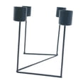 thumbnail image 4 of Candelabro romántico centro de mesa candelabro estable candelabro para fiesta boda mesa de comedor Negro, 4 of 9