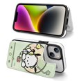 thumbnail image 4 of Funda Pochacco para iPhone 14 con tarjetero, tapa trasera tipo folio de piel sintética con función atril, ranuras para tarjetas, cierre magnético doble, antigolpes., 4 of 6