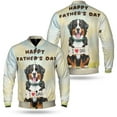 thumbnail image 3 of Cute Bernese Mountain Dog Loves Dad Happy Father's Day All Over Print 3D Baseball Jacket Berner Lover Gifts Bomber Jacket Softball - 12008, 3 of 6