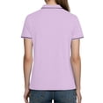 thumbnail image 5 of Rvasteizo Womens Summer Short Sleeve Turndown Collar Blouse Shirt Solid Color Short Sleeve Turndown Collar Casual Top, 5 of 5