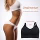 thumbnail image 5 of Qarigey Sujetador deportivo sin costuras para mujer, Top deportivo Push Up para fitness, Sujetador deportivo con relleno en la espalda en U, Sujetador de Ropa interior negro, 5 of 8