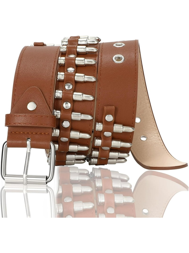 Studded Belt Goth Belt for Women and Men Metal Punk Belt  display picture 2
