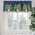 thumbnail image 5 of Merry Christmas Valances for Windows, 54 x 18in, Cute Xmas Tree Winter Snowflake Rod Pocket Kitchen Valance Curtain Light Filtering Window Treatments for Living Room Bedroom, 1 Panel, 5 of 7