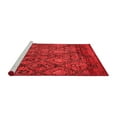 thumbnail image 2 of Ahgly Company Machine Washable Indoor Rectangle Abstract Red Modern Area Rugs, 2' x 5', 2 of 4