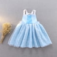 thumbnail image 4 of ATAIKU 1-4T Blue Princess Dress Up Aprons Dress for Toddler Baby Girls, 1PCS Waterproof Mess Play Clothes Halloween Gift, 4 of 10