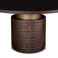 thumbnail image 2 of World Interiors Vallarta 60" Round Mango Wood Two Tone Dining Table in Brown, 2 of 4