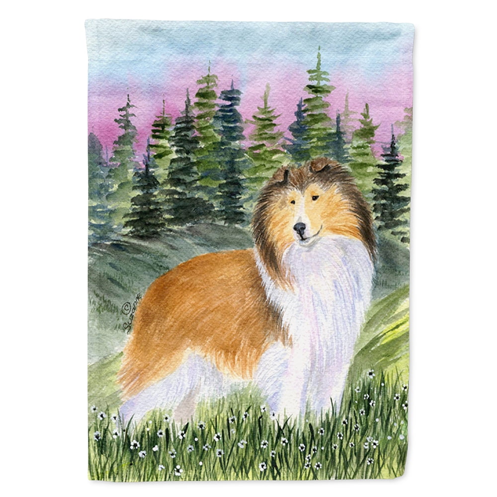 Sheltie Garden Flag