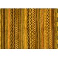 thumbnail image 1 of Ahgly Company Indoor Rectangle Abstract Yellow Modern Area Rugs, 7' x 9', 1 of 4