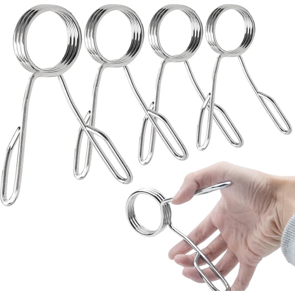 4 Pieces 2 Inch Dumbbell Spring Collars Barbell Clamps Locking Collars Clips for Weightlifting Exercise Fitness Training Supplies