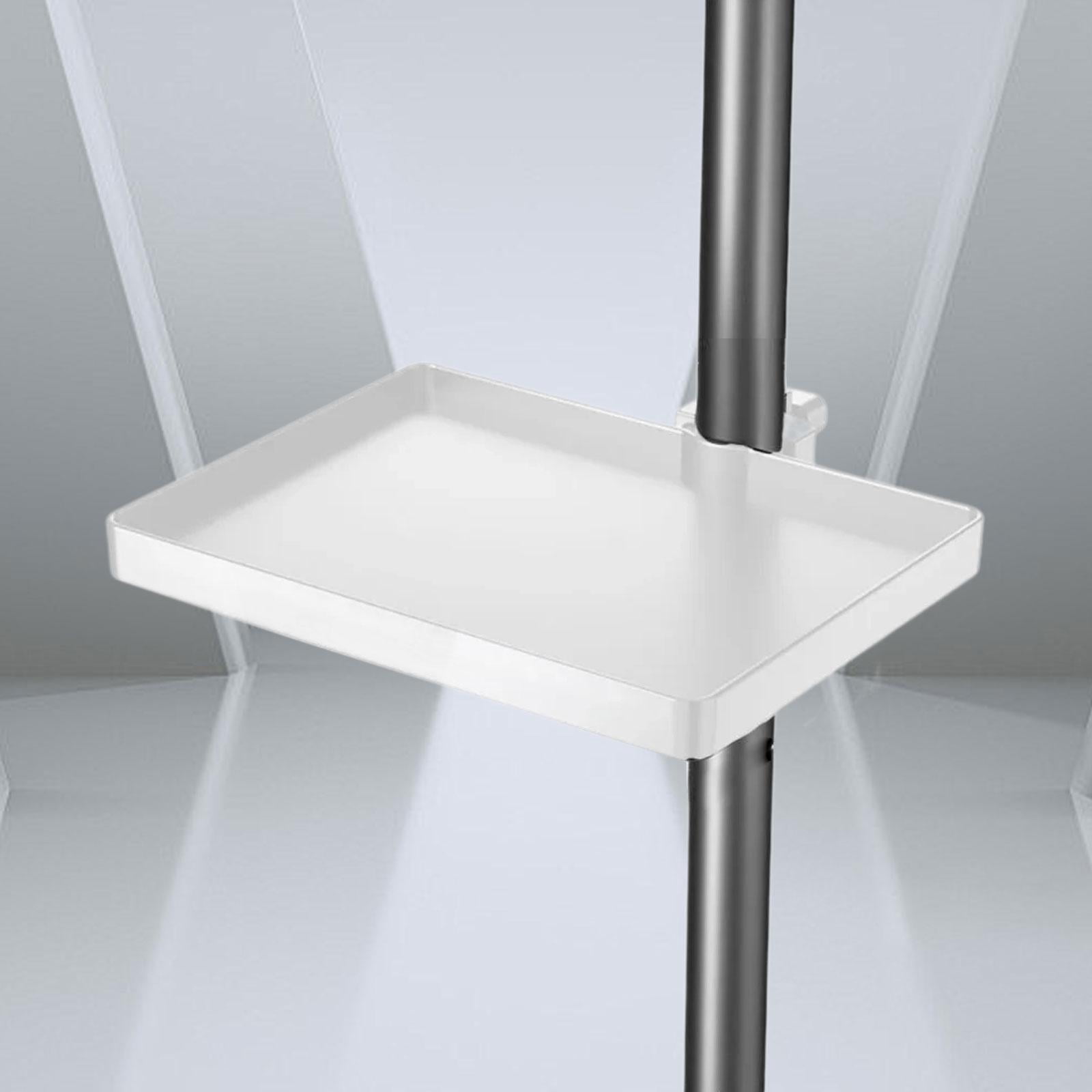 JWQFBC Mic Stand Tray Holder Multifunctional for Concert Performance Broadcast White