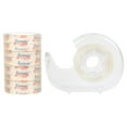 thumbnail image 1 of Graflsoa 1.8cm Hand-Tear Adhesive Tape Set, 18mmx20Y, 5 Rolls with 1 Transparent Cutter (Random Color), Ideal for Students & Office Use, 1 of 7