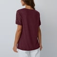 thumbnail image 4 of SUNBS Blouses for Women Short Sleeve Lace Tops Dressy Casual Tees, Sizes S-2XL, 4 of 10