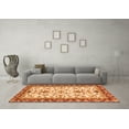 thumbnail image 3 of Ahgly Company Indoor Rectangle Abstract Orange Modern Area Rugs, 8' x 10', 3 of 4