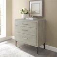 thumbnail image 2 of Three Drawer Chest in Gray Wood, 2 of 11