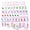 Garden, variant on Mahjong Tile Set 160 Acrylic Engraved American Mahjong Game Sets | Pink Blossom Series 1.2” Mah Jongg Tiles with 6 Dice PU Bag Accessories Gifts for Majong Players Beginners