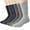 B-Multicolor, variant on 6 Pairs Mens Wool Socks , Warm Cozy Boot Winter Thermal Socks for Men/Women, Size 6-12