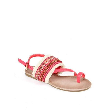 

Nature Breeze Toe Ring Women s Tribal Slingback Sandals in Coral