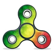 Skin Decal Wrap Compatible With Fidget Spinner Hand Tri Fydget toy Sticker Design Rasta Rainbow