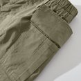 thumbnail image 4 of RYRJJ Cargo Shorts for Women with Pockets Elastic High Waist Lightweight Outdoor Shorts for Summer Casual Loose(Army Green,M), 4 of 7